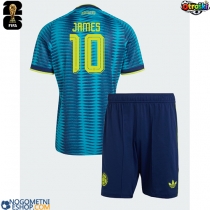 Otroški Nogometni dresi Kolumbija James Rodriguez #10 Gostujoči SP 2026 Kratek Rokav (+ Kratke hlače)
